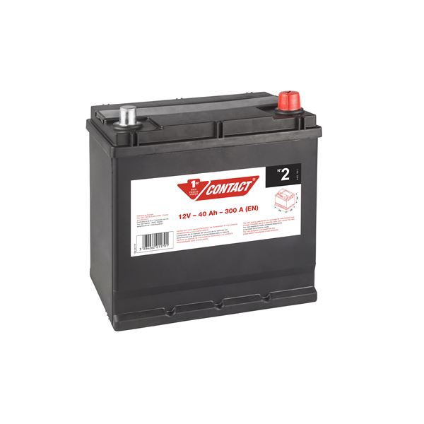 Batterie voiture Contact n°2 - 40Ah / 300A - 12V