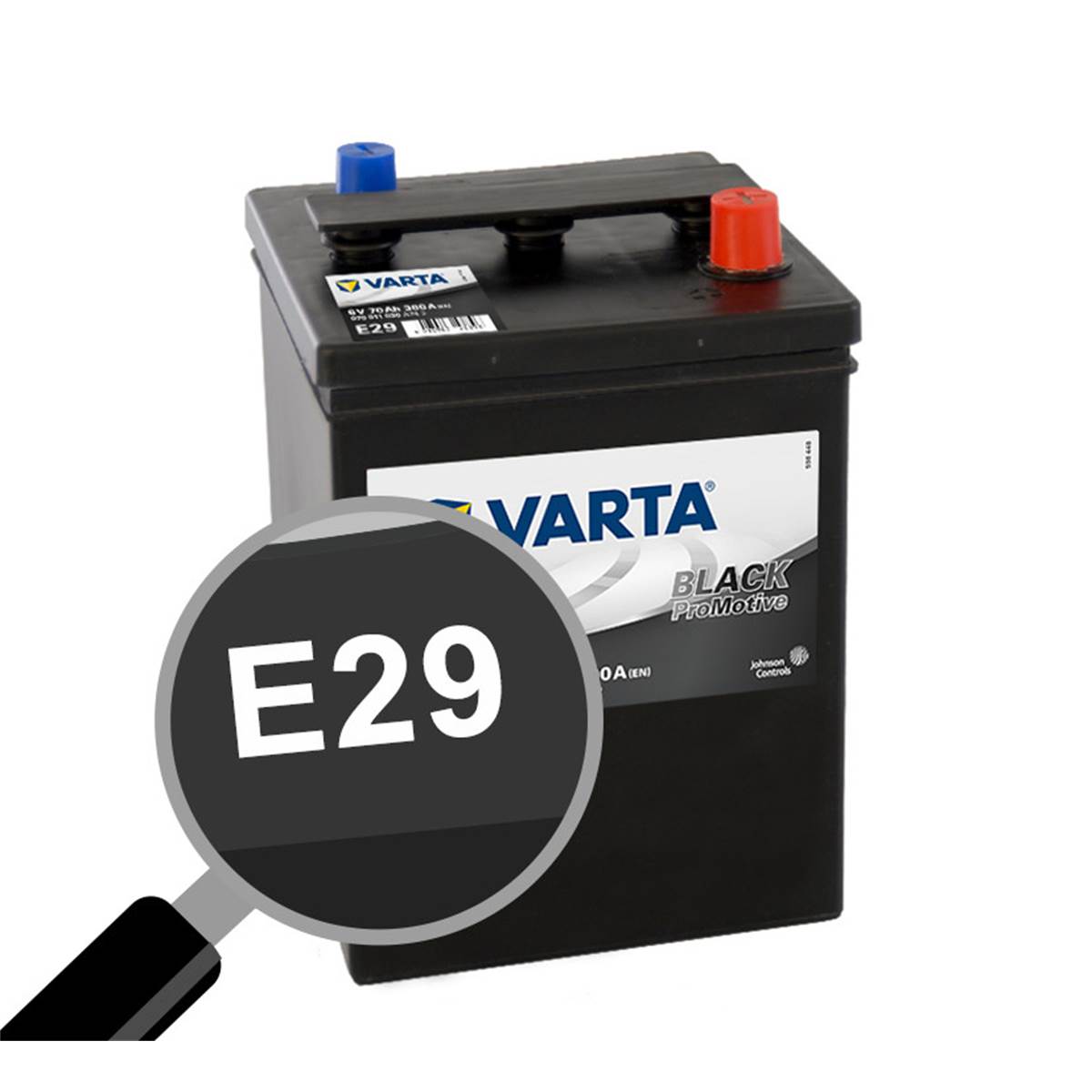 Batterie Voiture Varta E29 6 Volts - 70ah / 300a - 6v