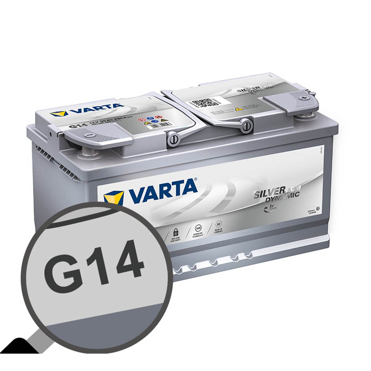 Batterie Voiture Varta Start&stop Agm G14 - 95ah / 850a - 12v