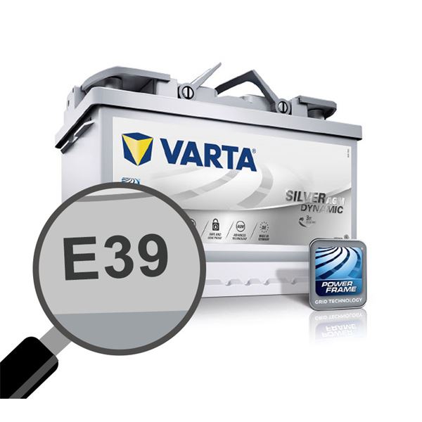 Batterie voiture Varta Start & Stop AGM E39 - 70Ah / 760A - 12V