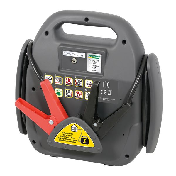 Booster de démarrage Feu Vert pour moteur essence/diesel jusqu'à 3l