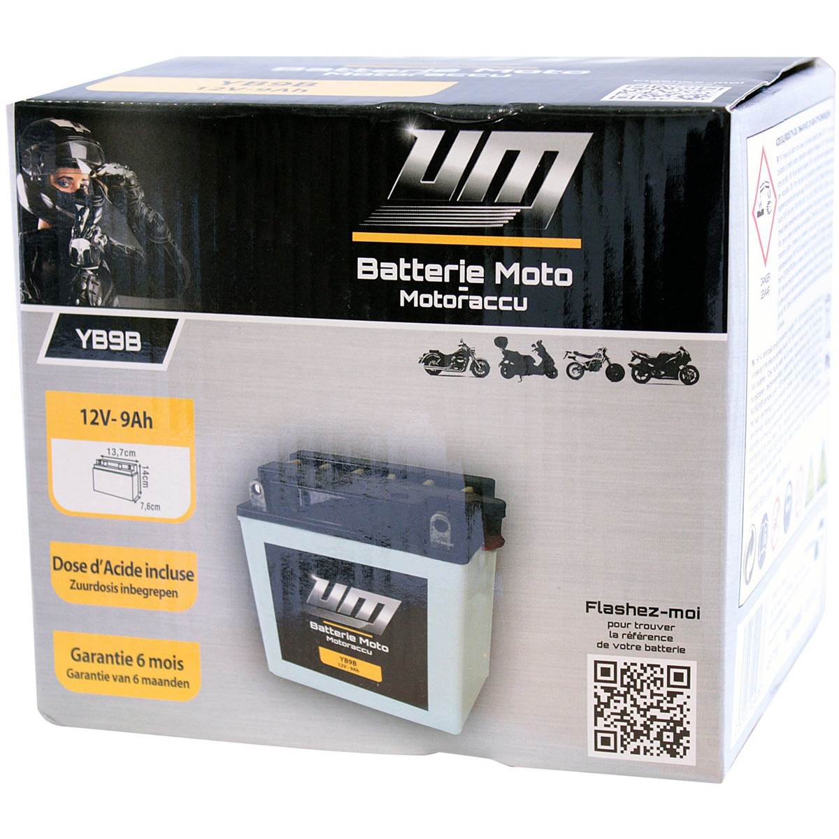 Batterie Moto Et Scooter Yb9-b