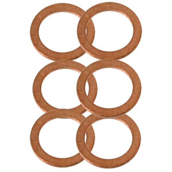 6 Joints de vidange cuivre 14 mm Feu Vert N°93