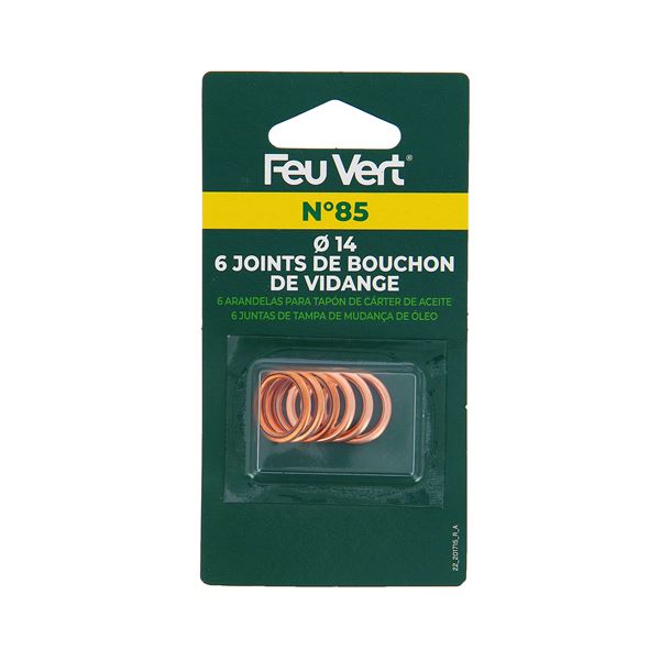 6 Joints de vidange KFC 14 mm Feu Vert N°85