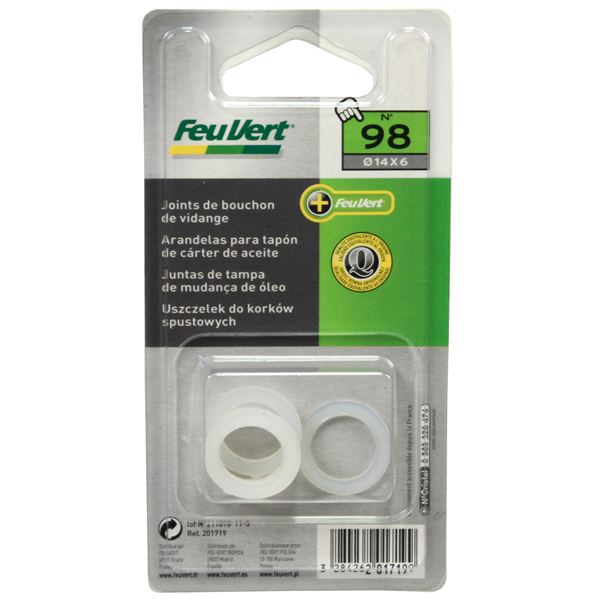 6 Joints de vidange de vidange N98 en nylon