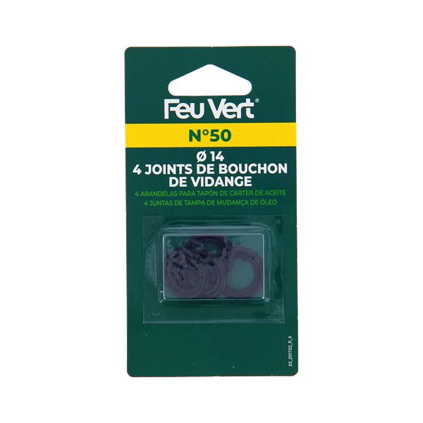 4 Joints de vidange torique Feu Vert N°50