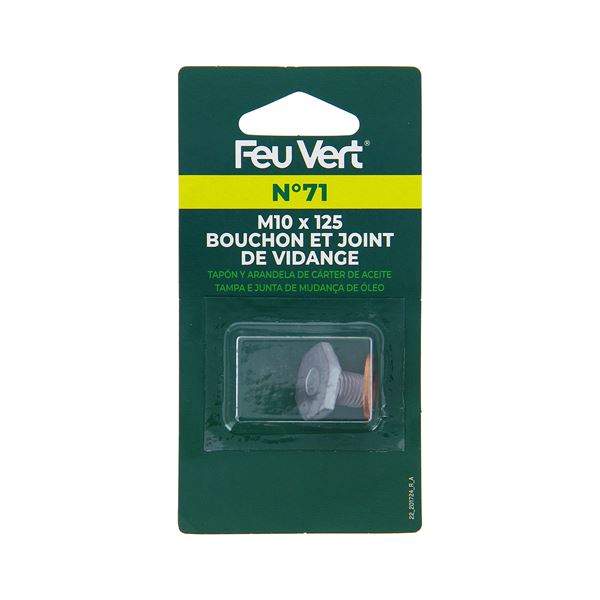 Bouchon vidange Feu Vert N°71 pour PSA HDI
