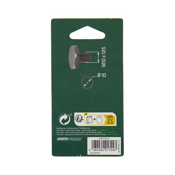 Bouchon vidange Feu Vert N°71 pour PSA HDI