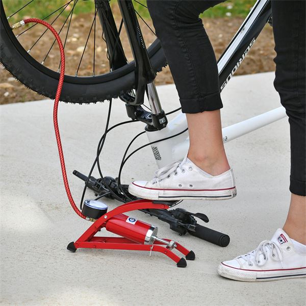 Pompe à Pied avec manomètre Homologué PRECISION STEEL