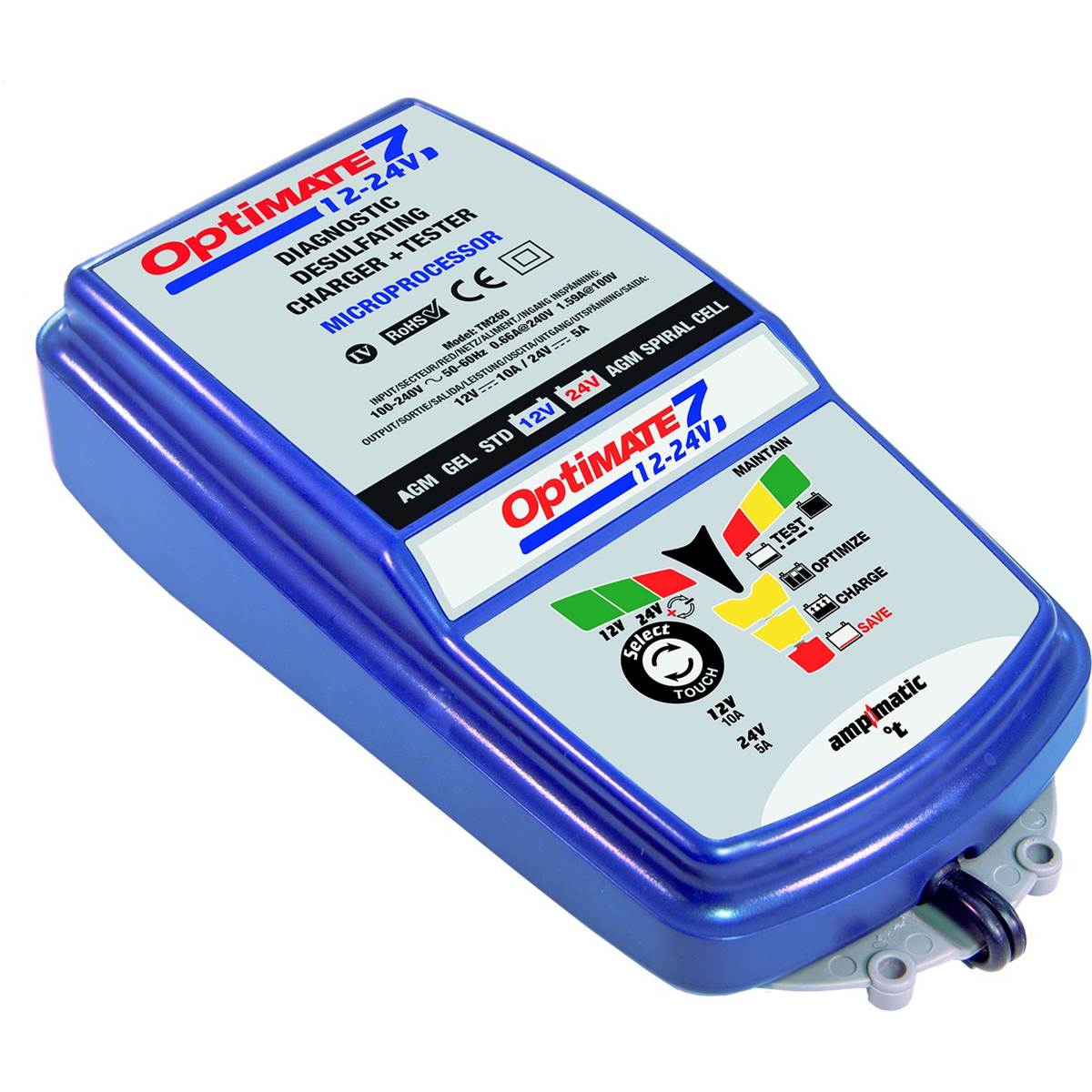 Chargeur De Batterie Optimate 7 Tm-260 12-24v