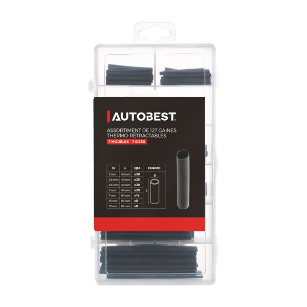 Coffret 127 gaines thermo-rétractables Autobest