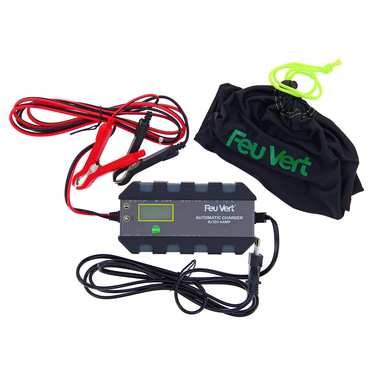 Chargeur De Batterie Automatique 6/12v - 4a Feu Vert