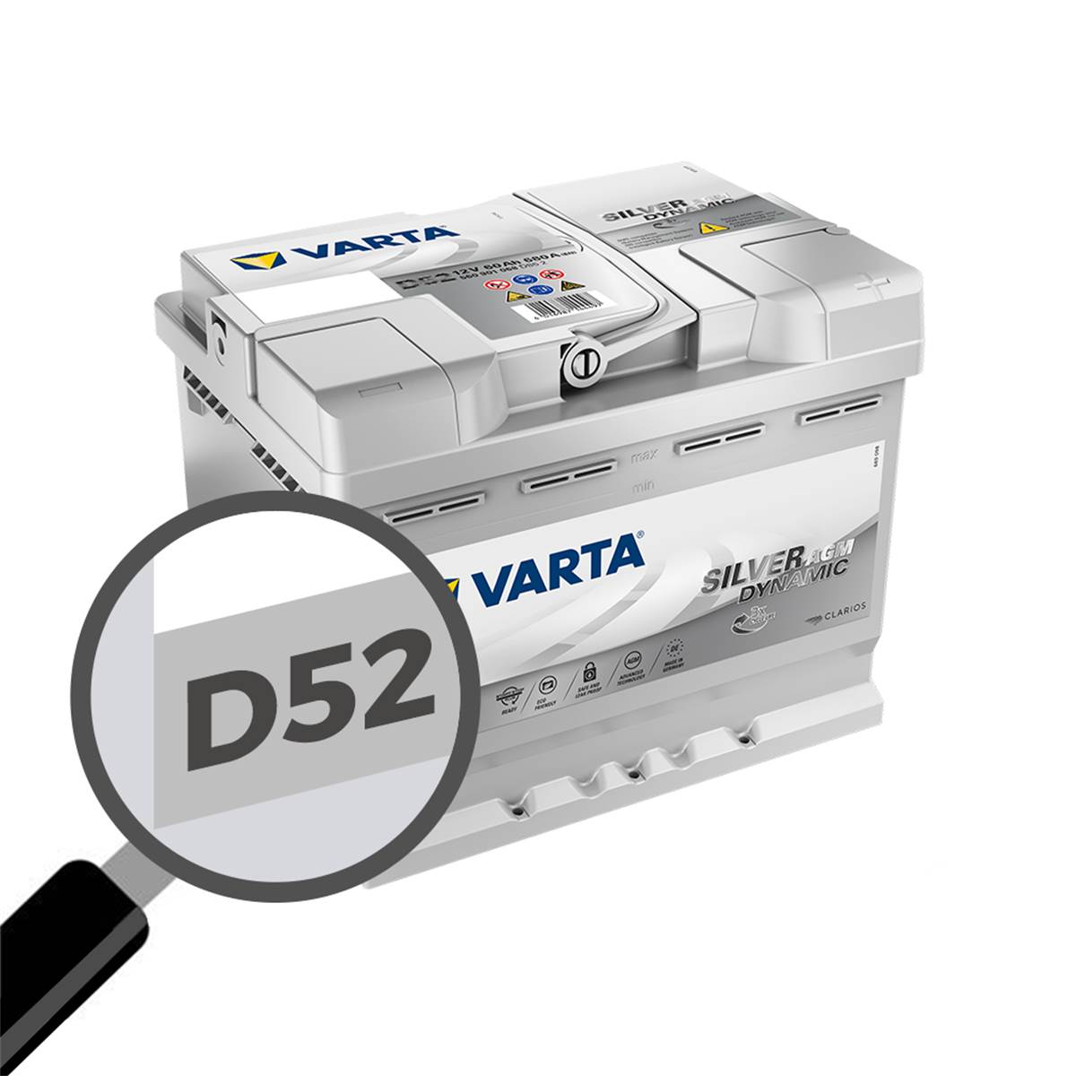 Batterie Voiture Varta Start&stop Agm D52 - 60ah / 680a - 12v