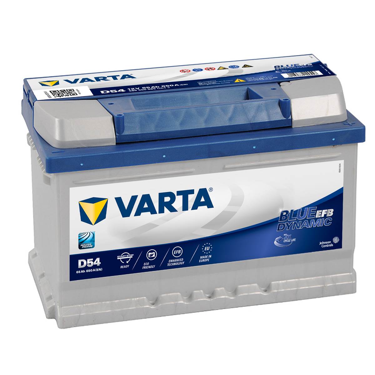 Batterie Voiture Varta Start&stop Efb D54 - 65ah / 650a - 12v