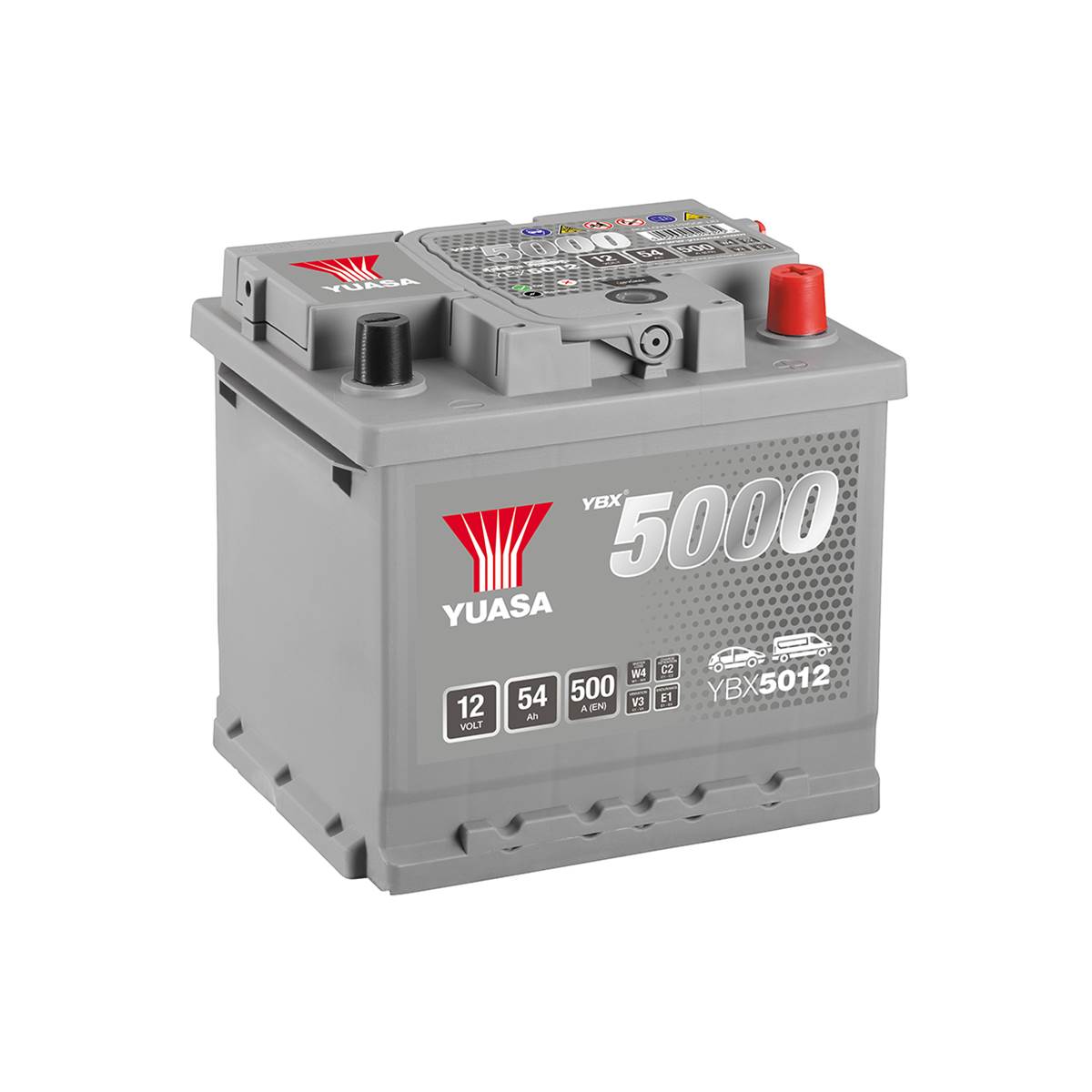 Batterie Voiture Premium Yuasa Ybx5012 - 54ah / 500a - 12v