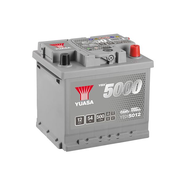 BATTERIE VOITURE PREMIUM YUASA YBX5012 - 54AH / 500A - 12V