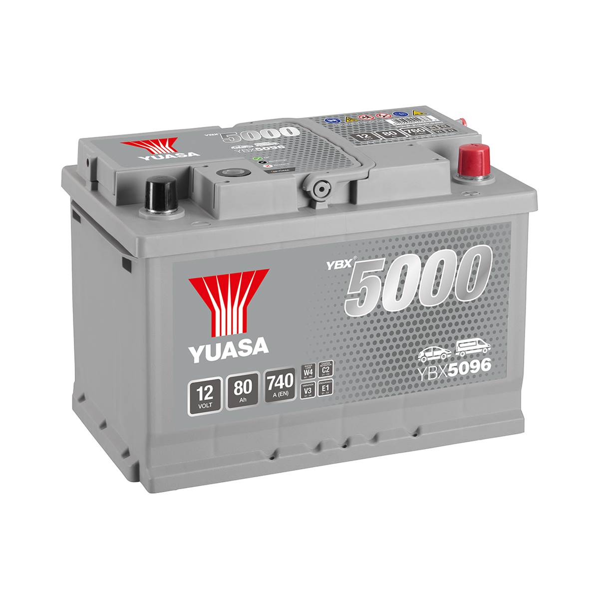Batterie Voiture Premium Yuasa Ybx5096 - 80ah / 740a - 12v