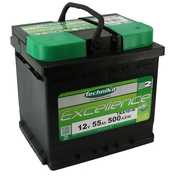 BATTERIE VOITURE TECHNIK'A EXCELLENCE N°10H - 55AH / 500A - 12V