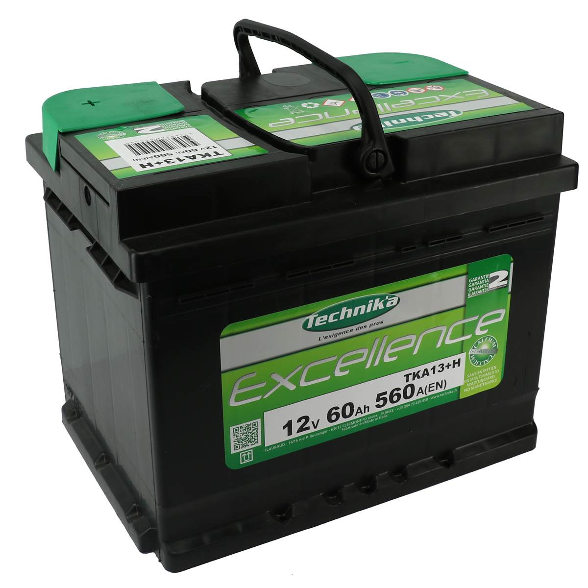 Batterie Voiture Technik'a Excellence N°13h - 60ah / 560a - 12v