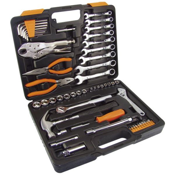 Coffret d'outils composé de 55 pièces 1/4-3/8