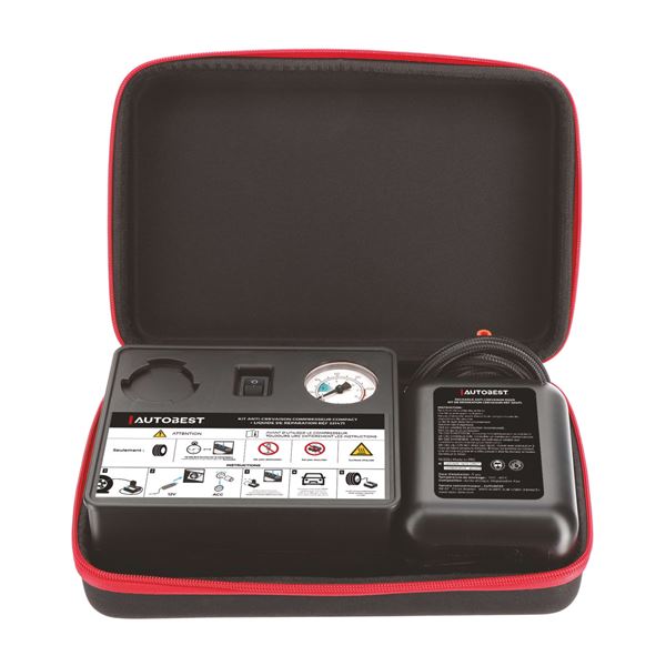 Kit réparation crevraison compressseur + liquide 450ml Autobest
