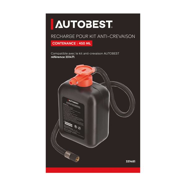 Recharge liquide réparation crevaison 450 ml Autobest