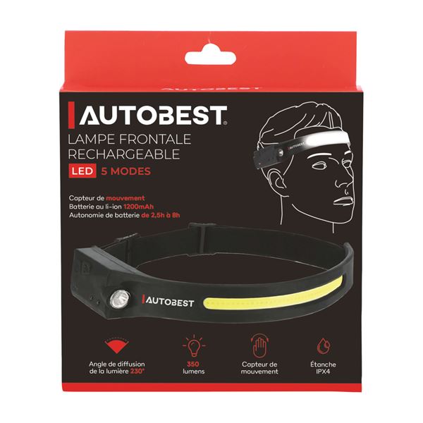 Lampe frontale rechargeable Autobest