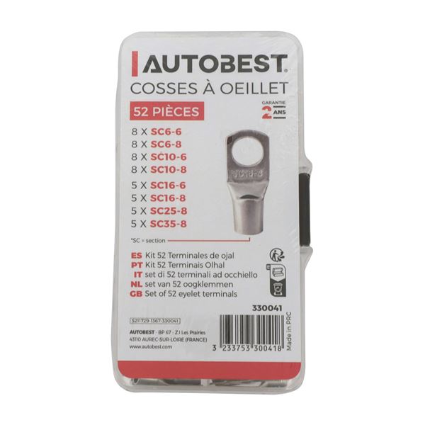 Coffret de 52 cosses à œillets Autobest