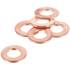 LOT 6 JOINTS DE VIDANGE CUIVRE, 10,2MM