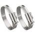 LOT 2 COLLIERS  METALLIQUES 9MM, DE 25 A 40 MM