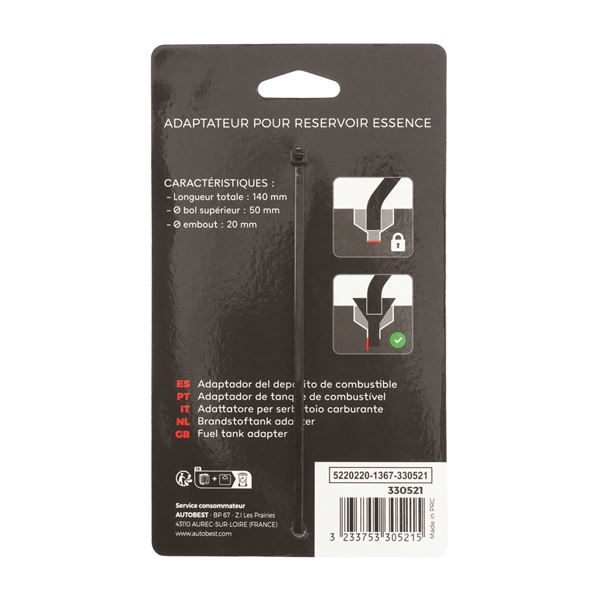Adaptateur pour réservoir essence Autobest