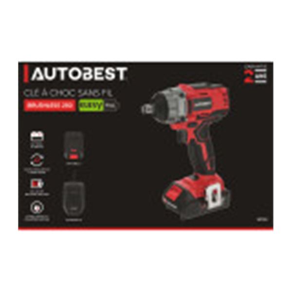 Clé à choc sans fil Brushless 18V 2Ah 250Nm Autobest