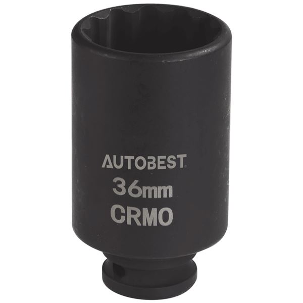 DOUILLE A CHOC CRMO 12PANS CARRE 1/2, 36MM