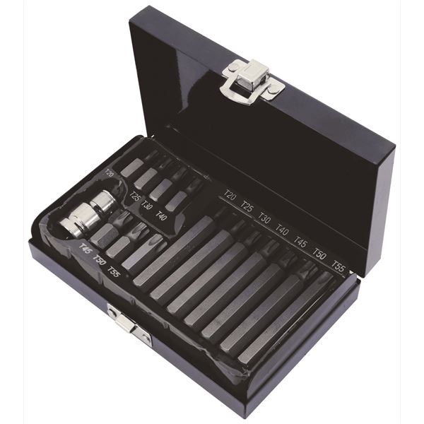 COFFRET 14 EMBOUTS TORX MALES, CARRE 1/2