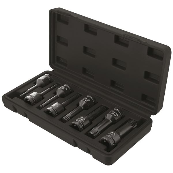 COFFRET 8 DOUILLES A CHOC XZN CARRE 1/2"