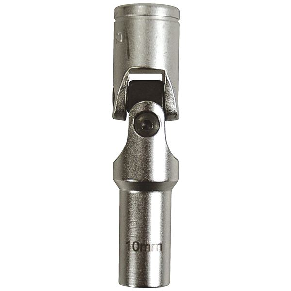 DOUILLE BOUGIE CARDAN, 6PANS, CARRE 3/8, 10MM