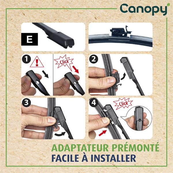 1 balai d'essuie-glace Valeo Canopy CAN38