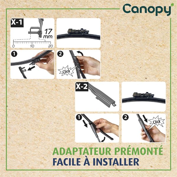1 balai d'essuie-glace Valeo Canopy CAN45