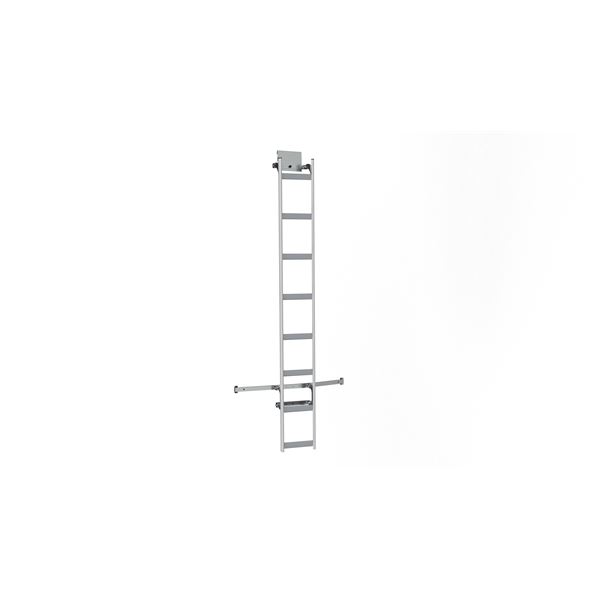 Echelle fixe aluminium sur porte droite 0430LSE2000