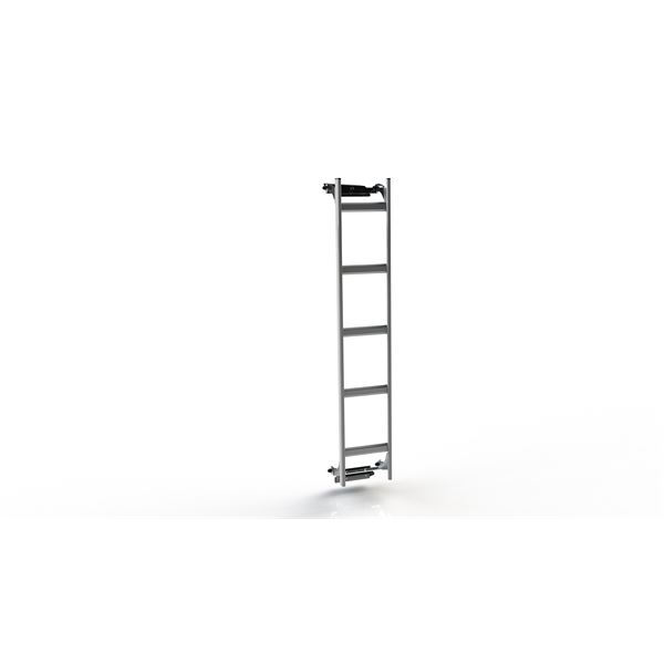 Echelle fixe aluminium sur porte droite 1015LAE2000