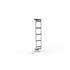 Echelle fixe aluminium sur porte droite 1015LAE2000