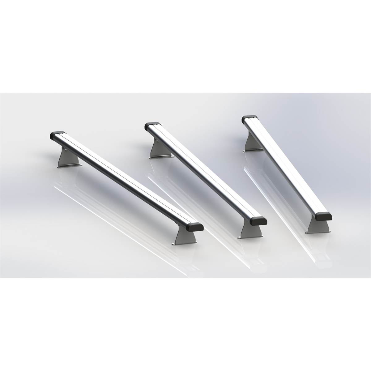 Jeu De 3 Barres Aluminium Anodisé Mts 1609leb1000