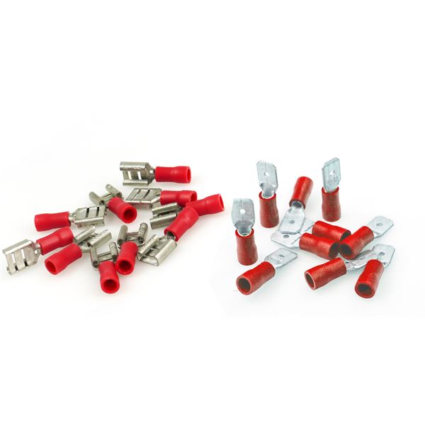 Cosses plates rouge XLTECH x20