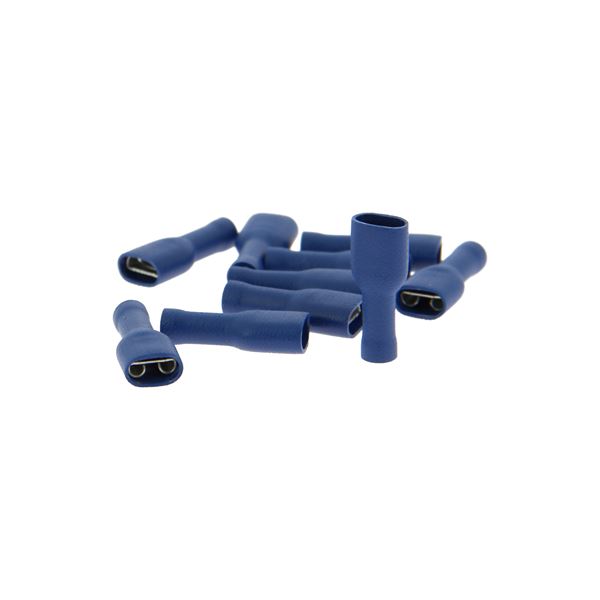 10 Cosses plates femelle gaine bleues XLTECH
