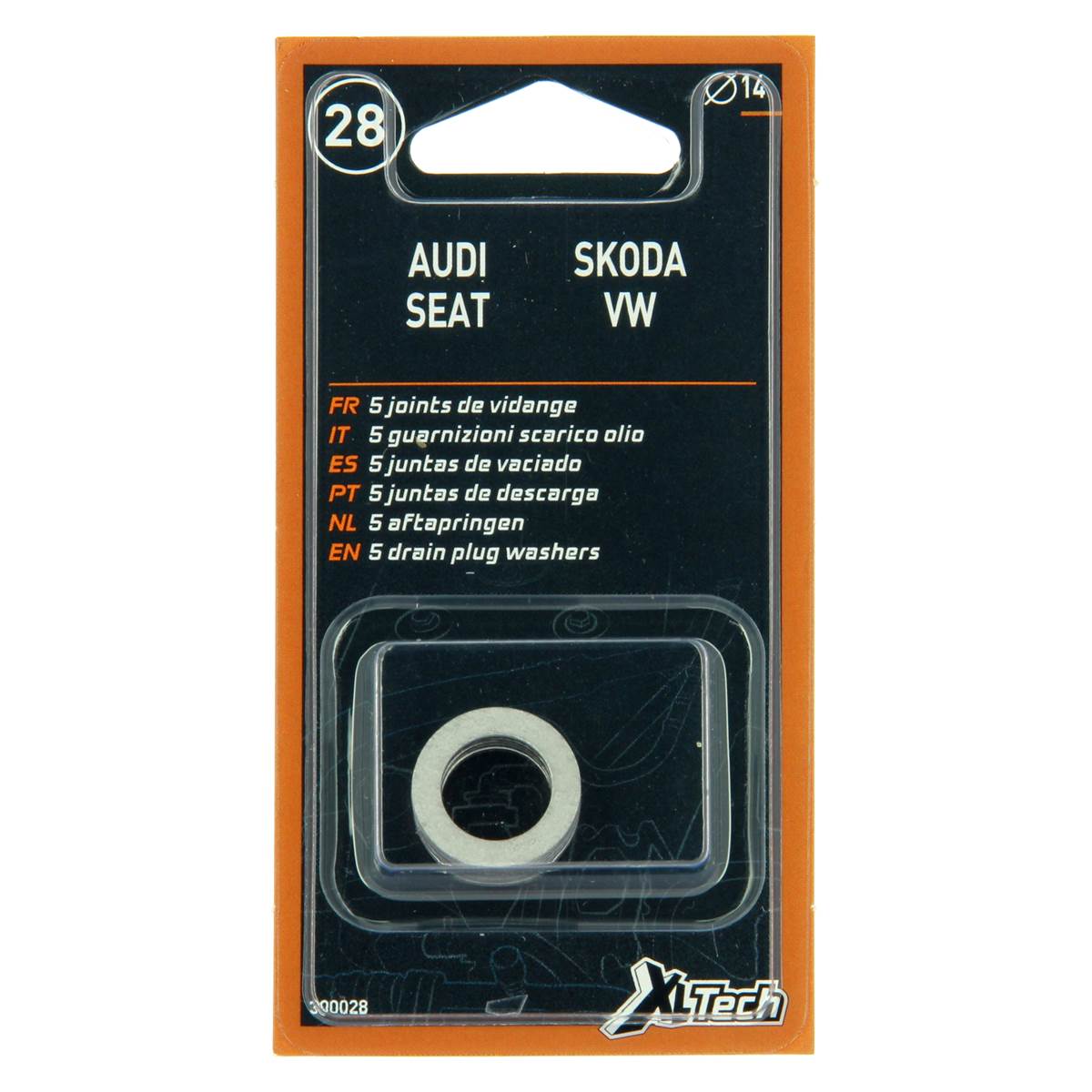 5 Joints De Vidange Aluminium 14mm Xltech
