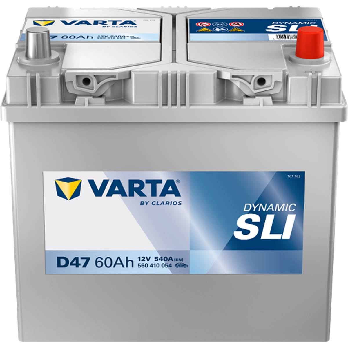 Batterie Voiture Varta Dynamic D47 - 60ah / 540a - 12v