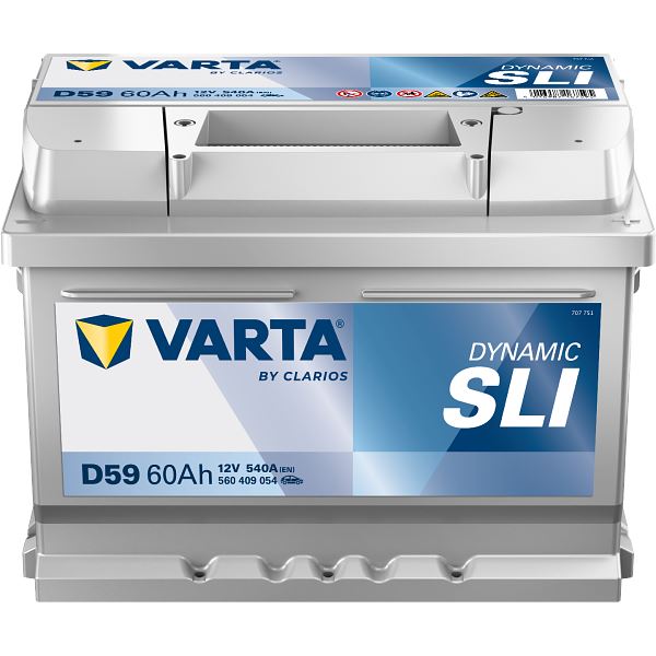 Batterie voiture Varta Dynamic D59 - 60Ah / 540A - 12V