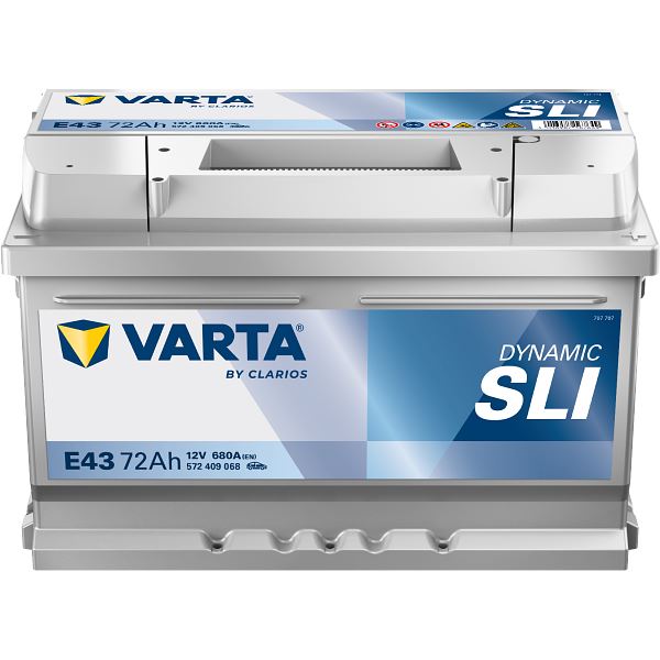 Batterie voiture Varta Dynamic E43 - 72Ah / 680A - 12V