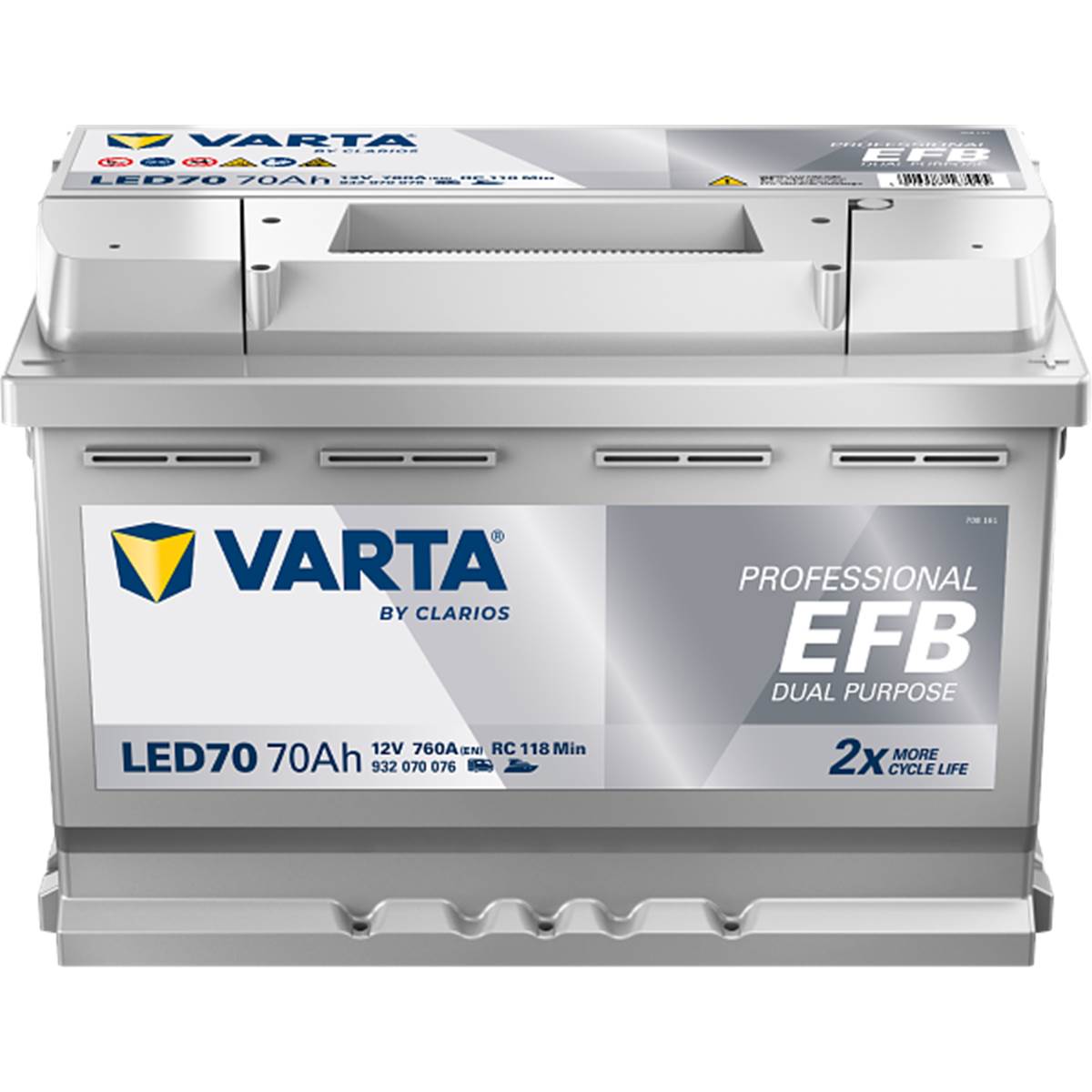 Batterie Caravaning Et Nautisme Varta Dynamic Led70