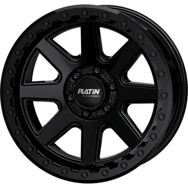 Jante aluminium Platin 20 pouces Noir Satiné P 111